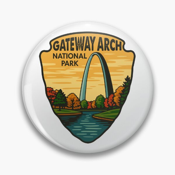 Item preview, Gateway Arch National Park Retro Sticker designed and sold by Ismeal Von.