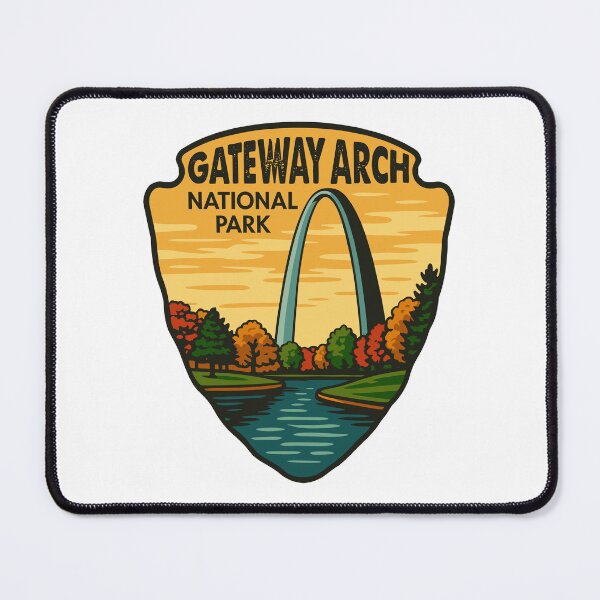 Item preview, Gateway Arch National Park Retro Sticker designed and sold by Ismeal Von.