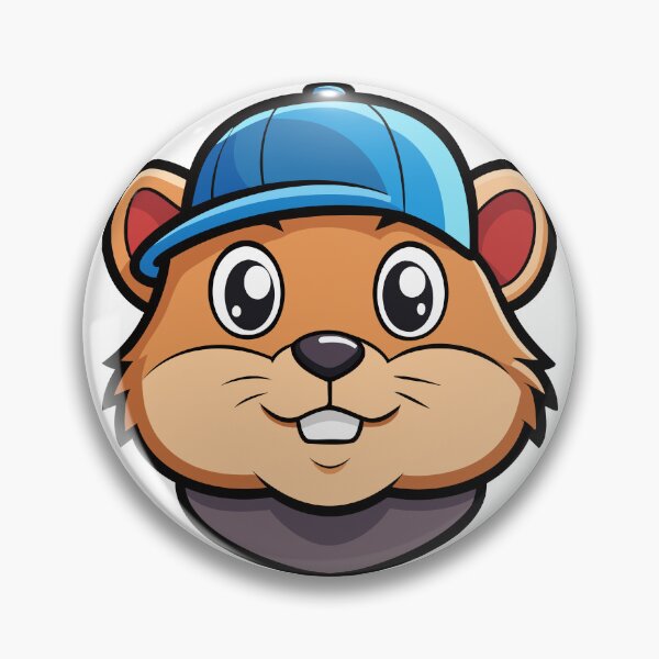 Item preview, Cartoon Athlete Hamster in Blue Cap. designed and sold by GregorySmithRed.