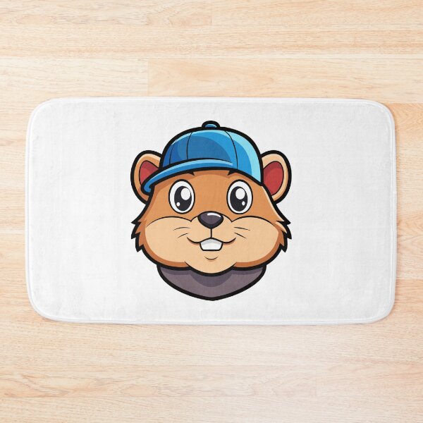 Item preview, Cartoon Athlete Hamster in Blue Cap. designed and sold by GregorySmithRed.