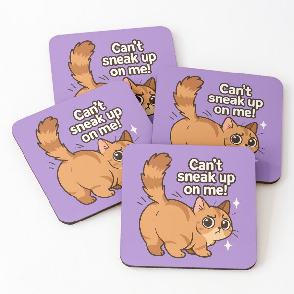 Item preview, Sneaky Look Cat Funny Sticker designed and sold by Yuliya Brush.