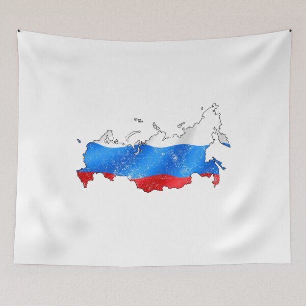 Item preview, Russia Flag Map tshirt distressed vintage designed and sold by farhanhafeez.