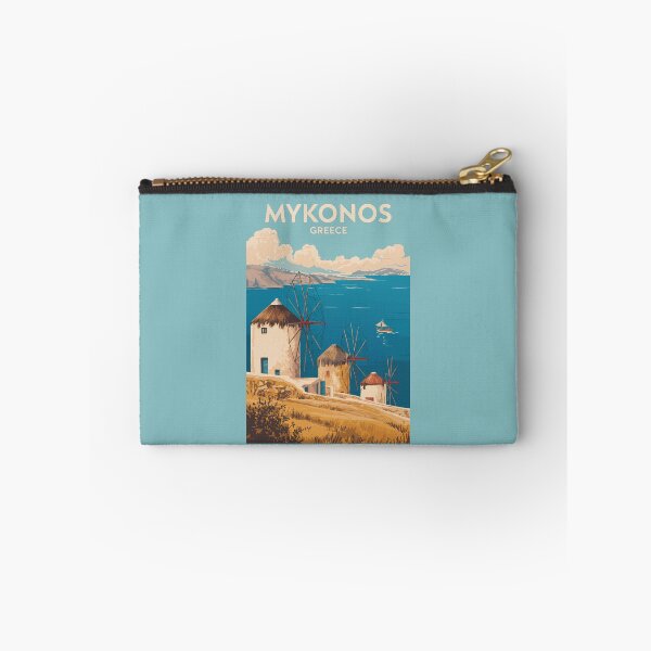 Item preview, Mykonos Greece Illustration Travel Art Vintage designed and sold by KrisSidDesigns.