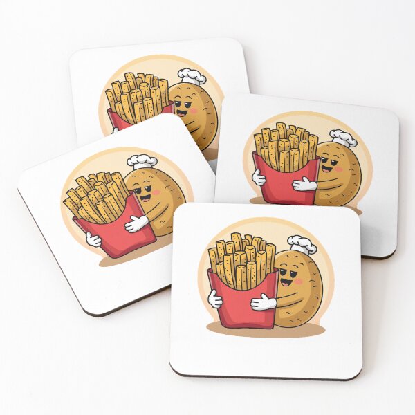 Item preview, Modern Trendy Funny French fries and potato designed and sold by SOUFIANE1991.