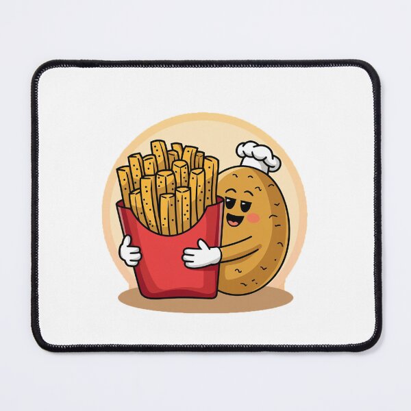 Item preview, Modern Trendy Funny French fries and potato designed and sold by SOUFIANE1991.
