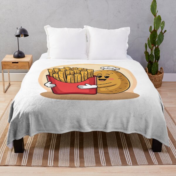 Item preview, Modern Trendy Funny French fries and potato designed and sold by SOUFIANE1991.