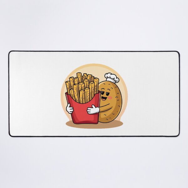 Item preview, Modern Trendy Funny French fries and potato designed and sold by SOUFIANE1991.