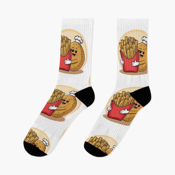 Item preview, Modern Trendy Funny French fries and potato designed and sold by SOUFIANE1991.