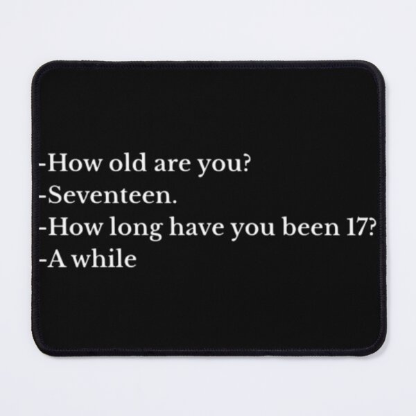Item preview, Seventeen for a While – Mysterious Quote Sticker designed and sold by giooarts.