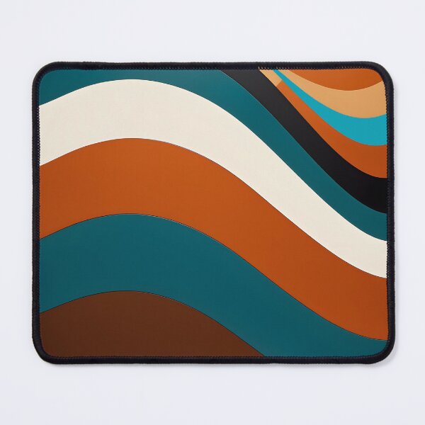 Item preview, Horizontal Fluid Wavy Pattern Burnt Sienna designed and sold by Prints and Lifestyle.