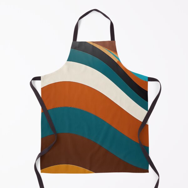 Item preview, Horizontal Fluid Wavy Pattern Burnt Sienna designed and sold by Prints and Lifestyle.