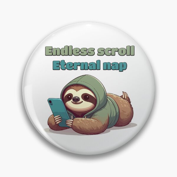 Item preview, Hoodie Sloth Scrolling Phone designed and sold by Tong4130.