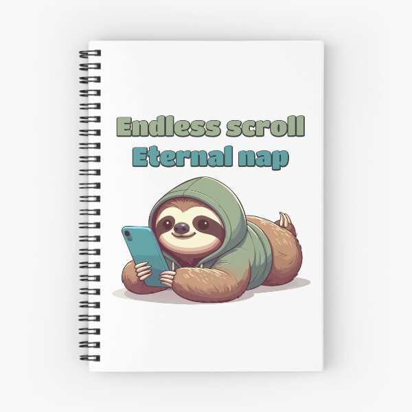 Item preview, Hoodie Sloth Scrolling Phone designed and sold by Tong4130.