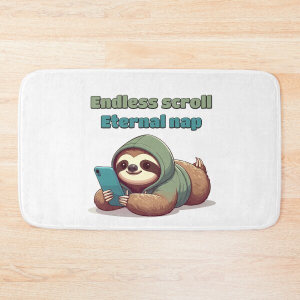 Item preview, Hoodie Sloth Scrolling Phone designed and sold by Tong4130.