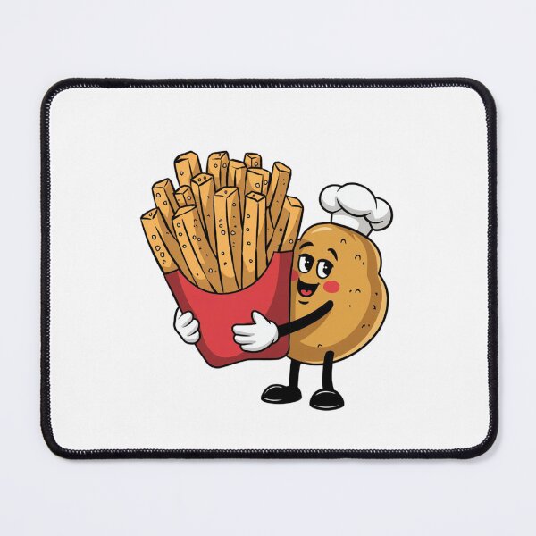 Item preview, Modern Trendy Funny French fries and potato designed and sold by SOUFIANE1991.