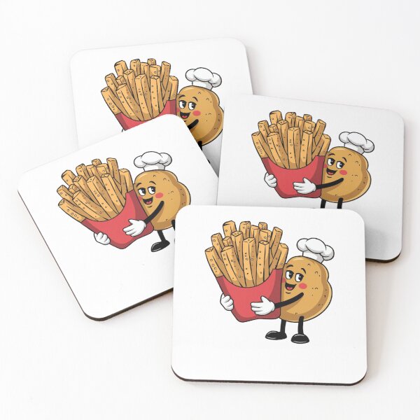 Item preview, Modern Trendy Funny French fries and potato designed and sold by SOUFIANE1991.