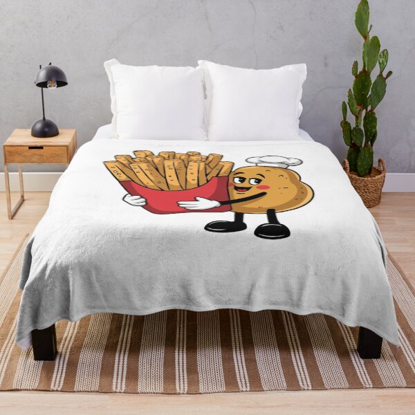 Item preview, Modern Trendy Funny French fries and potato designed and sold by SOUFIANE1991.