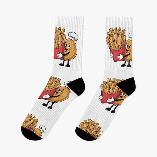 Item preview, Modern Trendy Funny French fries and potato designed and sold by SOUFIANE1991.