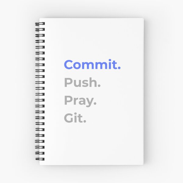 Item preview, commit push pray git version control funny IT designed and sold by 88DesignStudio.