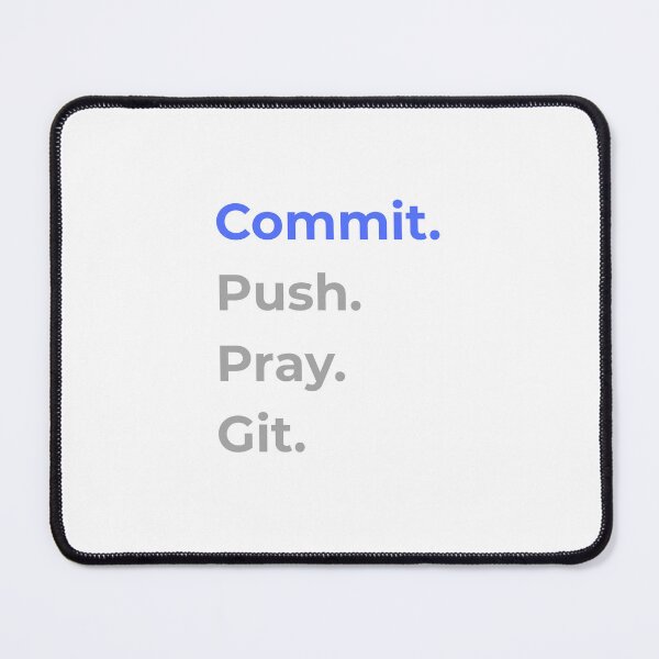 Item preview, commit push pray git version control funny IT designed and sold by 88DesignStudio.