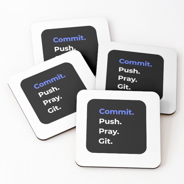 Item preview, commit push pray git version control funny IT designed and sold by 88DesignStudio.