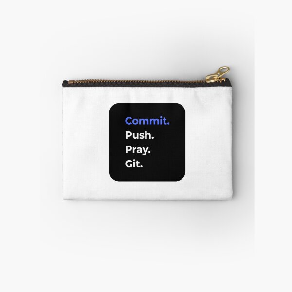Item preview, commit push pray git version control funny IT designed and sold by 88DesignStudio.