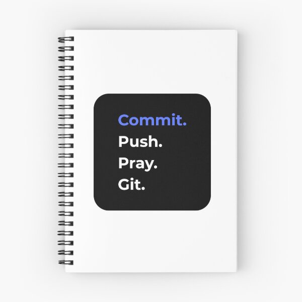 Item preview, commit push pray git version control funny IT designed and sold by 88DesignStudio.