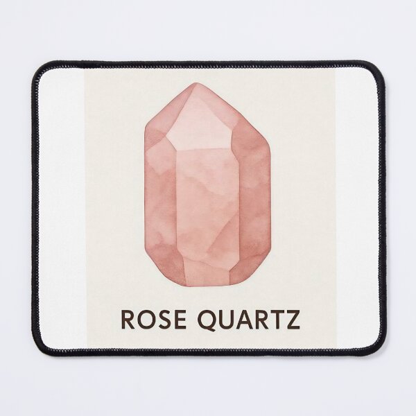 Item preview, Rose Quartz Crystal – Minimalist Healing Gemstone Illustration designed and sold by JuliJoy.