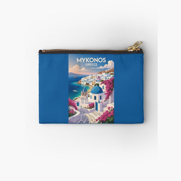 Item preview, Mykonos Greece Coast Travel Art Vintage designed and sold by KrisSidDesigns.