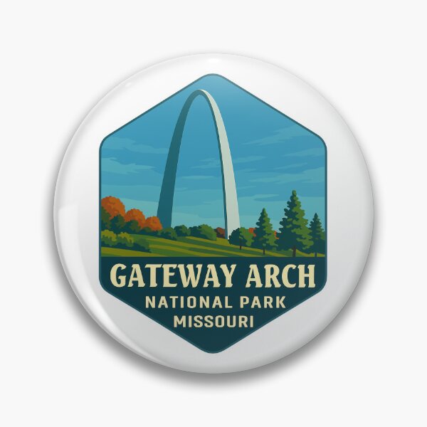 Item preview, Gateway Arch National Park Retro Sticker designed and sold by Ismeal Von.