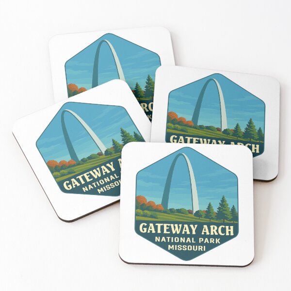 Item preview, Gateway Arch National Park Retro Sticker designed and sold by Ismeal Von.