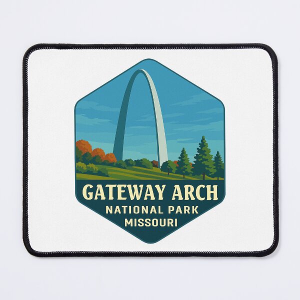 Item preview, Gateway Arch National Park Retro Sticker designed and sold by Ismeal Von.