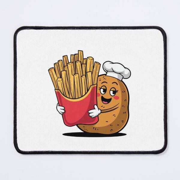 Item preview, Modern Trendy Funny French fries and potato designed and sold by SOUFIANE1991.
