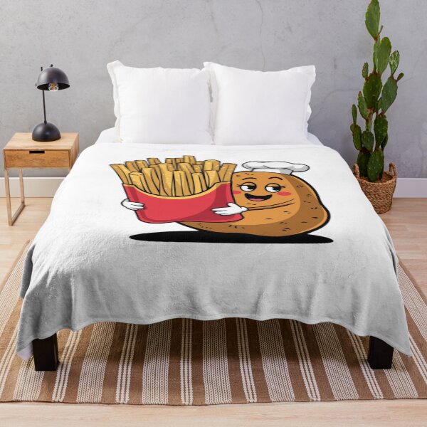 Item preview, Modern Trendy Funny French fries and potato designed and sold by SOUFIANE1991.