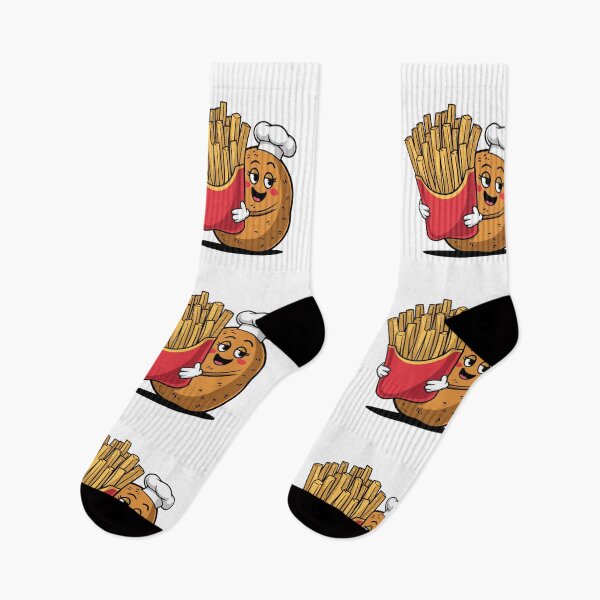 Item preview, Modern Trendy Funny French fries and potato designed and sold by SOUFIANE1991.