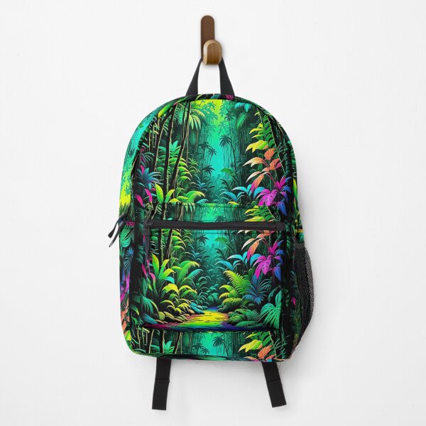 Item preview, Vibrant Tropical Jungle – Neon Rainforest Magic Scene designed and sold by Taans-Creation.