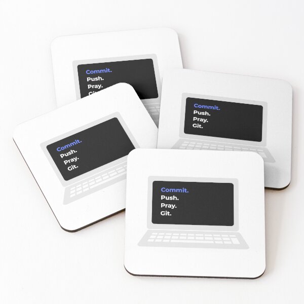 Item preview, commit push pray git version control funny IT designed and sold by 88DesignStudio.