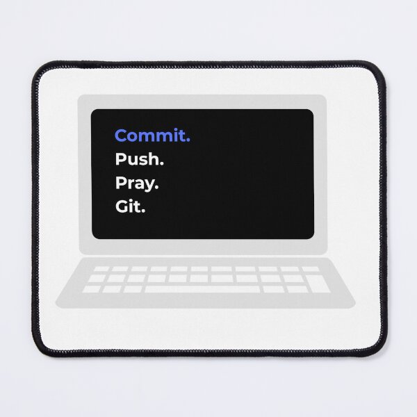 Item preview, commit push pray git version control funny IT designed and sold by 88DesignStudio.