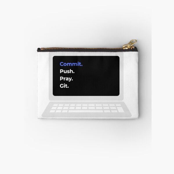 Item preview, commit push pray git version control funny IT designed and sold by 88DesignStudio.