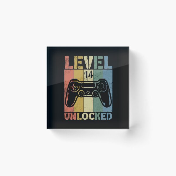 Item preview, Level 14 Unlocked Happy Birthday designed and sold by Alluka Brand.