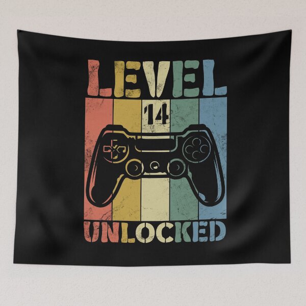 Item preview, Level 14 Unlocked Happy Birthday designed and sold by Alluka Brand.