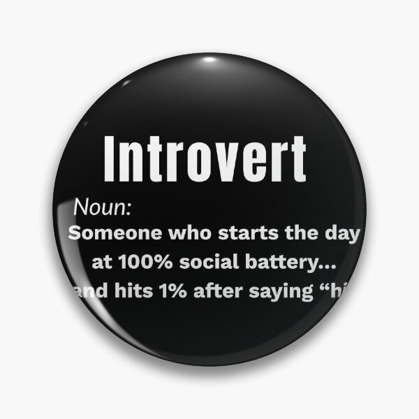 Item preview, Introvert Definition – Social Battery Drained After “Hi” designed and sold by Teenomix.