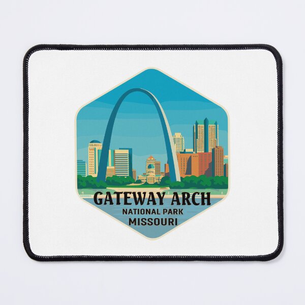 Item preview, Gateway Arch National Park Retro Sticker designed and sold by Ismeal Von.