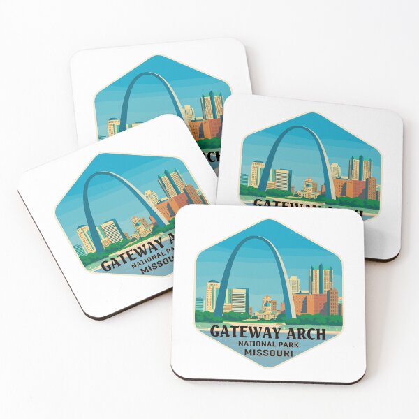 Item preview, Gateway Arch National Park Retro Sticker designed and sold by Ismeal Von.