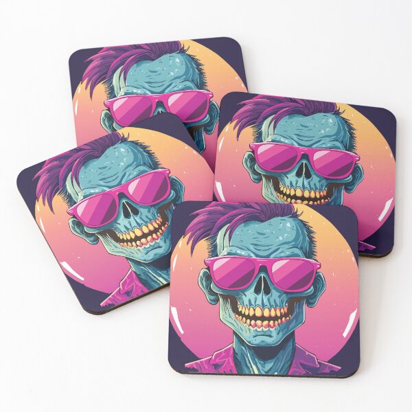 Item preview, Neon Zombie | 80s Retro Horror Zombie designed and sold by Oh, the HORROR!.