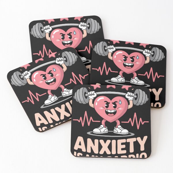 Item preview, Anxiety Is My Cardio Workout Fitness Humor designed and sold by DoorwayThreads.