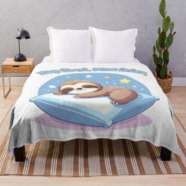 Item preview, Baby Sloth Sleeping on Pillow designed and sold by Tong4130.
