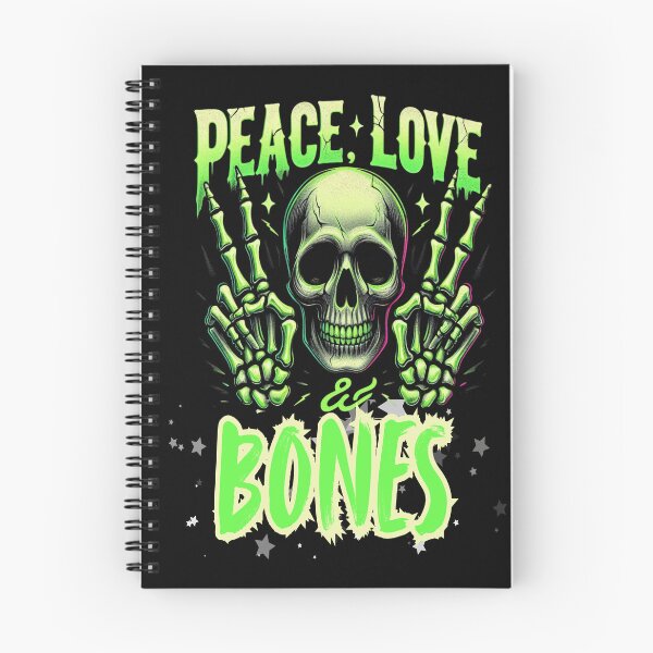 Item preview, Peace, Love & Bones | Halloween Crewneck  designed and sold by skkyfaithArtz.