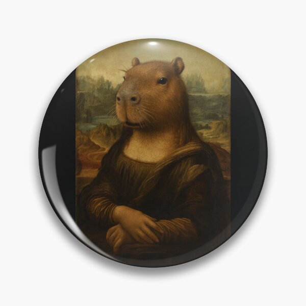 Item preview, Capybara as Mona Lisa designed and sold by Owcomm.