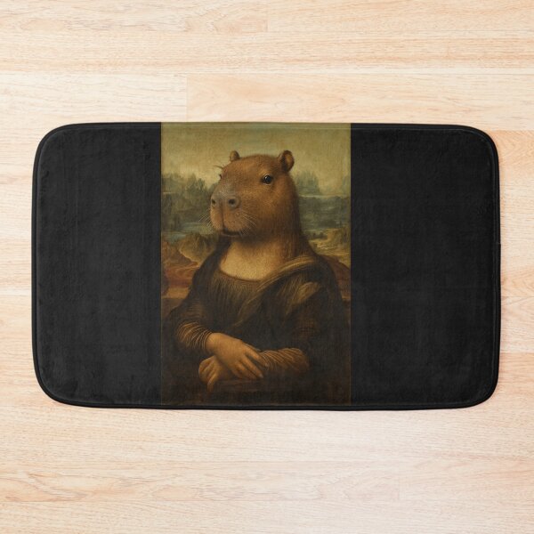Item preview, Capybara as Mona Lisa designed and sold by Owcomm.